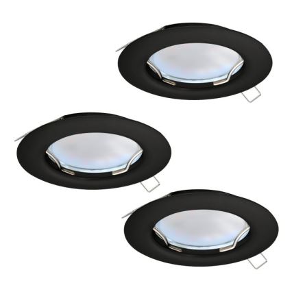 Eglo - SET 3x Lámpara empotrada LED PENETO 1xGU10/2,8W/230V