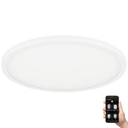 Eglo - Plafón LED regulable LED/41W/230V diá. 60 cm blanco