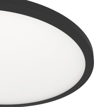 Eglo - Plafón LED regulable LED/33,5W/230V diá. 45 cm negro