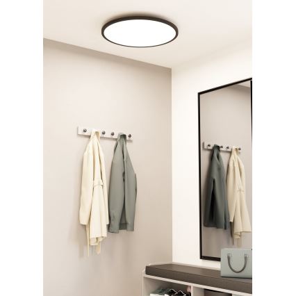 Eglo - Plafón LED regulable LED/41W/230V diá. 60 cm negro