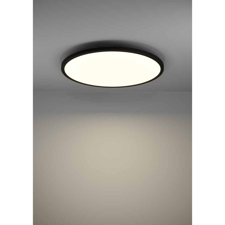 Eglo - Plafón LED regulable LED/41W/230V diá. 60 cm negro