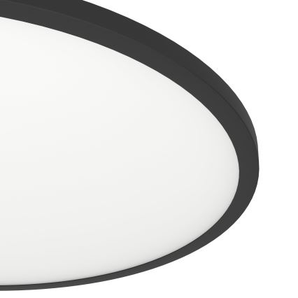 Eglo - Plafón LED regulable LED/41W/230V diá. 60 cm negro