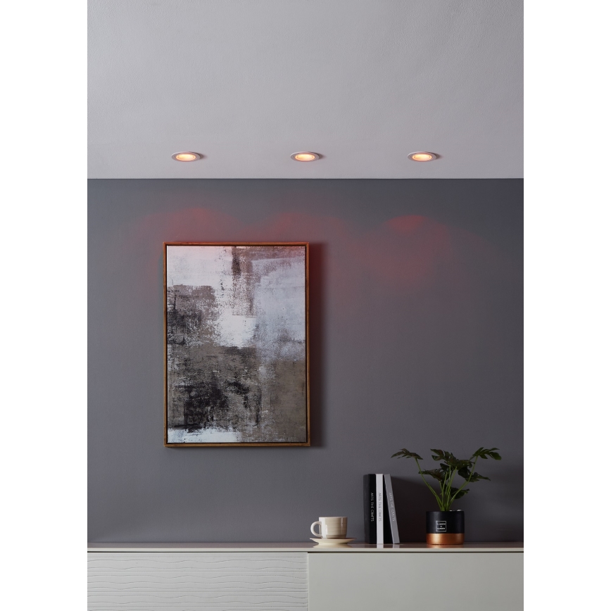 Eglo - LED RGBW Lámpara empotrable regulable LED/4,7W/230V blanco