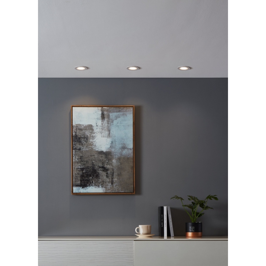 Eglo - LED RGBW Lámpara empotrable regulable LED/4,7W/230V blanco