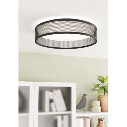 Eglo - Plafón LED LED/20W/230V negro