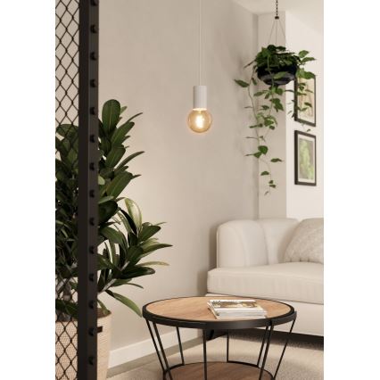Eglo - Lámpara colgante 1xE27/40W/230V blanco