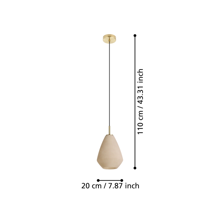 Eglo - Lámpara colgante 1xE27/40W/230V
