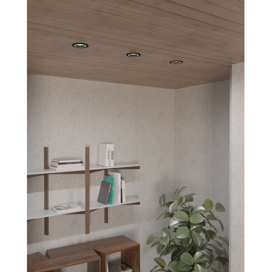 Eglo - Lámpara empotrada 1xGU10/35W/230V antracita