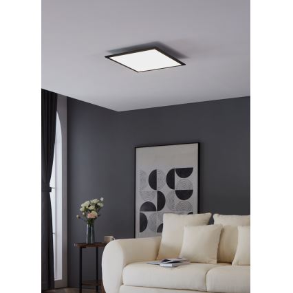 Eglo - Plafón LED LED/21,5W/230V 45x45 cm negro