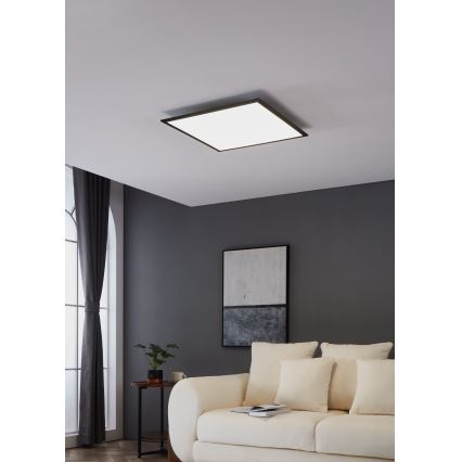 Eglo - Plafón LED LED/33W/230V 60x60 cm negro