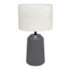Eglo - Lámpara de mesa 1xE27/40W/230V gris