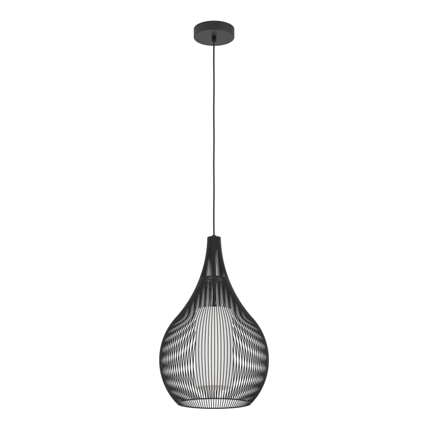 Eglo - Lámpara colgante 1xE27/40W/230V negro