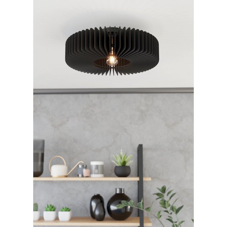 Eglo - Plafón 1xE27/40W/230V negro