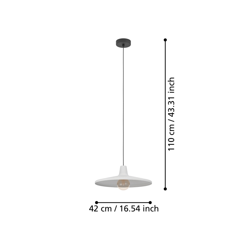 Eglo - Lámpara colgante 1xE27/40W/230V