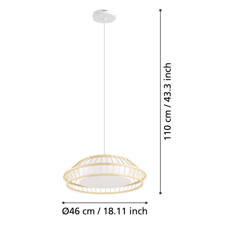 Eglo - LED RGBW Lámpara colgante regulable LED/22W/230V 2700-6500K