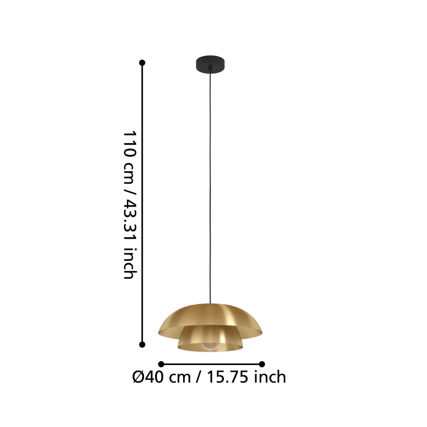 Eglo - Lámpara colgante 1xE27/40W/230V