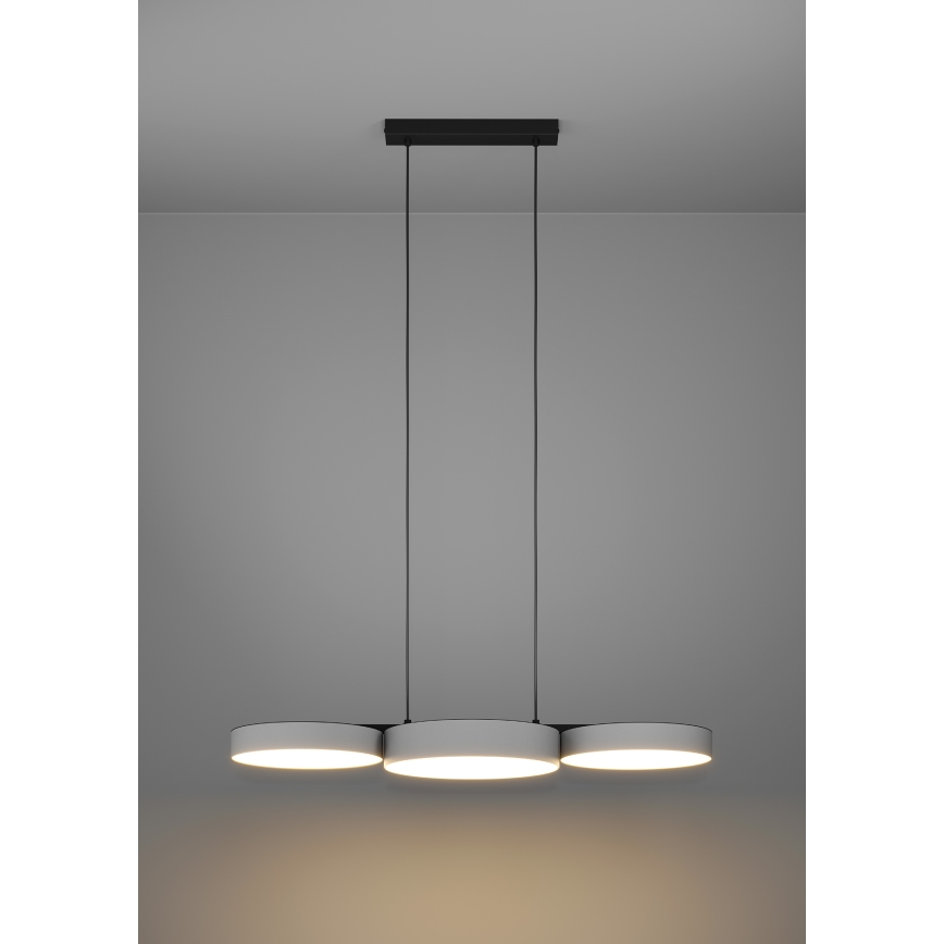 Eglo - LED RGBW Lámpara colgante regulable 3xLED/7,5W/230V 2700-6500K gris