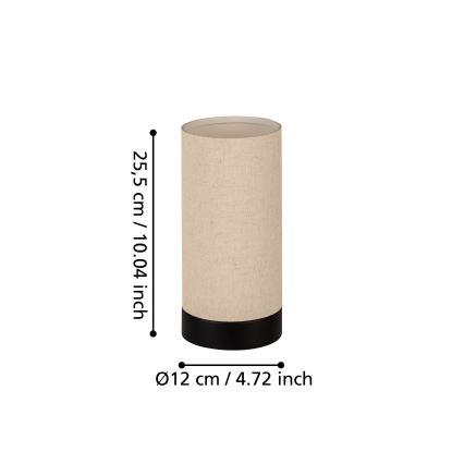 Eglo - Lámpara de mesa 1xE27/40W/230V