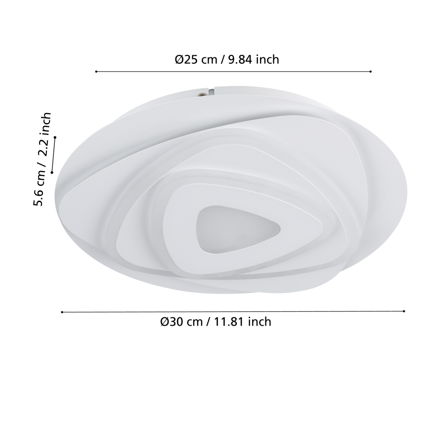Eglo - Plafón LED LED/14,7W/230V diá. 30 cm