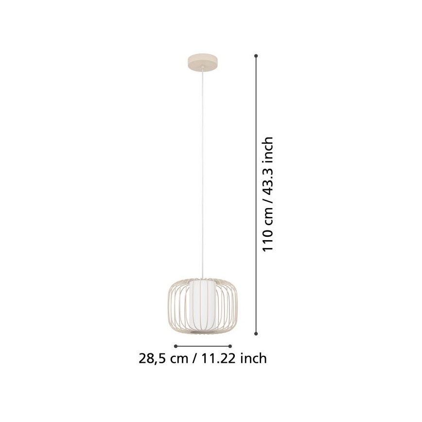Eglo - Lámpara colgante 1xE27/40W/230V diá. 28,5 cm