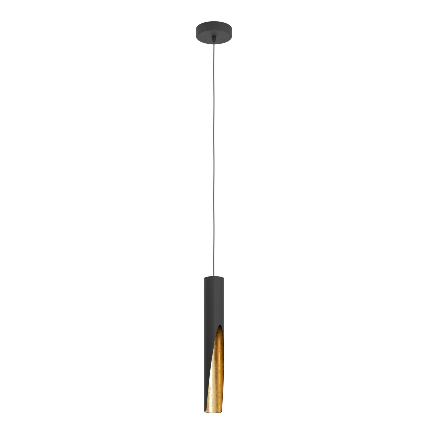 Eglo - Lámpara LED colgante 1xGU10/4,5W/230V negro/dorado