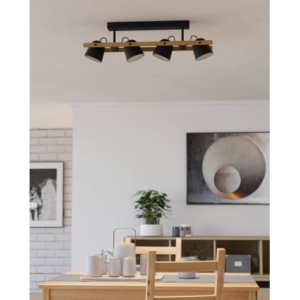 Eglo - LED RGBW Lámpara de techo regulable 4xLED/3,7W/230V 2700-6500K
