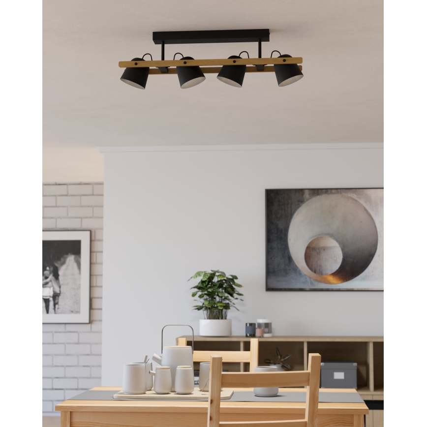 Eglo - LED RGBW Lámpara de techo regulable 4xLED/3,7W/230V 2700-6500K