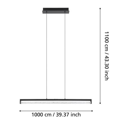 Eglo - Lámpara de araña LED regulable LED/36W/230V 2700 - 5000K