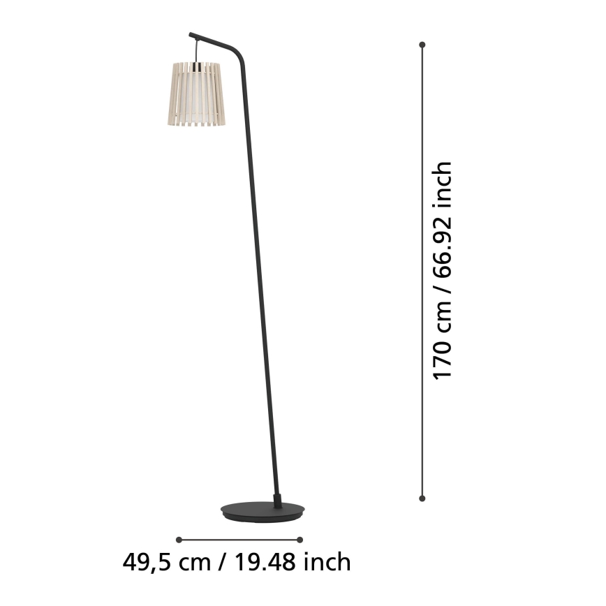 Eglo - Lámpara de pie 1xE27/25W/230V