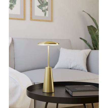 Eglo - Lámpara de exterior LED táctil regulable LED/2,8W/5V 2400K/3000K/4000K 5200 mAh IP54 dorado