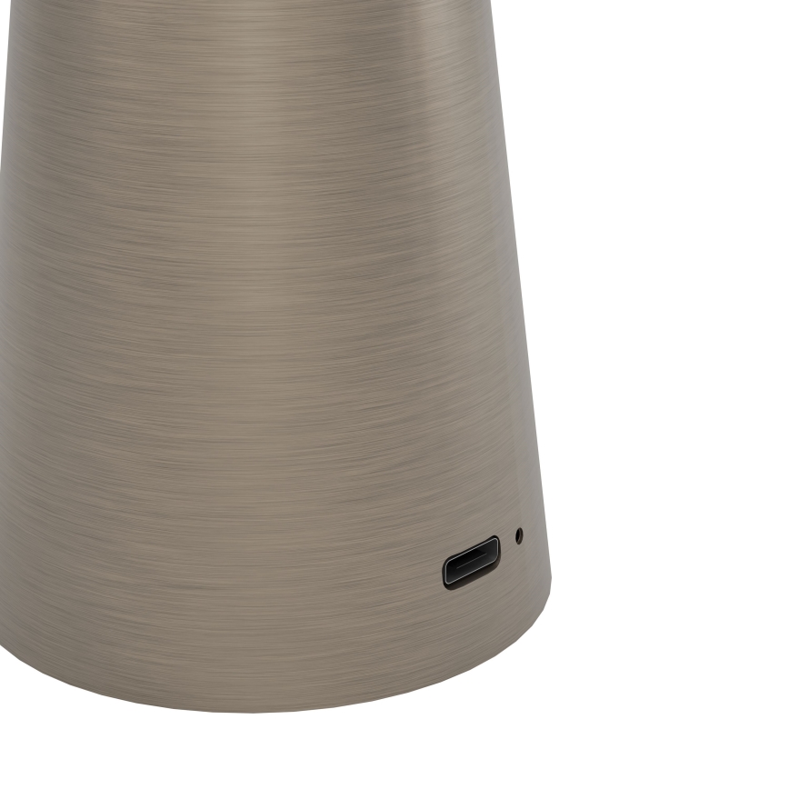 Eglo - Lámpara de exterior LED táctil regulable LED/2,8W/5V 2400K/3000K/4000K 5200 mAh IP54 beige