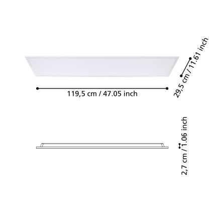 Eglo - Panel LED fijo LED/34,5W/230V 120x30 cm