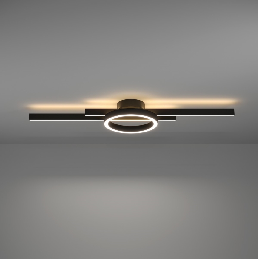 Eglo - LED RGBW Plafón regulable LED/23,5W/230V 2700-6500K negro + mando a distancia