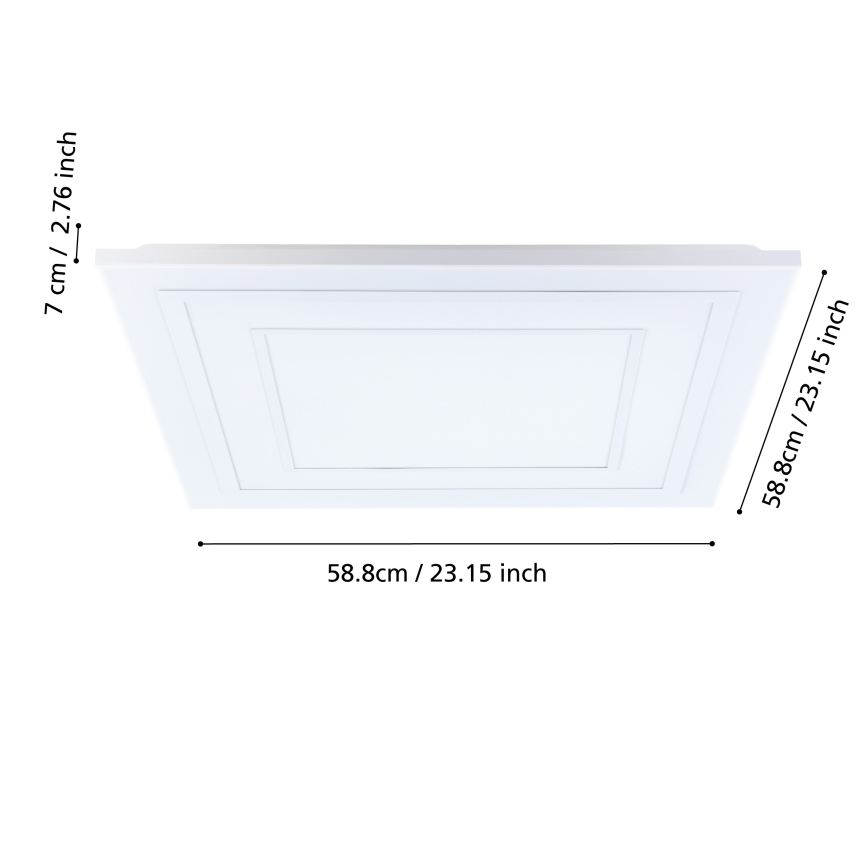 Eglo - Plafón regulable LED RGBW LED/29W/230V 3000-6500K + mando a distancia