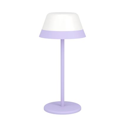 Eglo - Lámpara de exterior LED RGBW regulable táctil 2en1 LED/1,5W/5V 2600 mAh IP54 púrpura