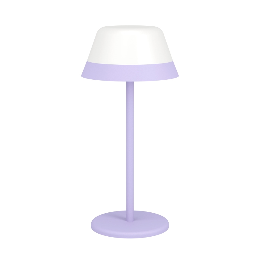 Eglo - Lámpara de exterior LED RGBW regulable táctil 2en1 LED/1,5W/5V 2600 mAh IP54 púrpura