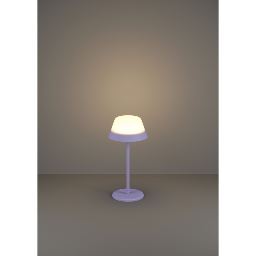 Eglo - Lámpara de exterior LED RGBW regulable táctil 2en1 LED/1,5W/5V 2600 mAh IP54 púrpura