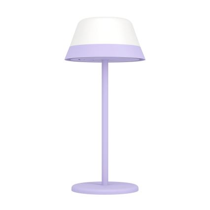 Eglo - Lámpara de exterior LED RGBW regulable táctil 2en1 LED/1,5W/5V 2600 mAh IP54 púrpura