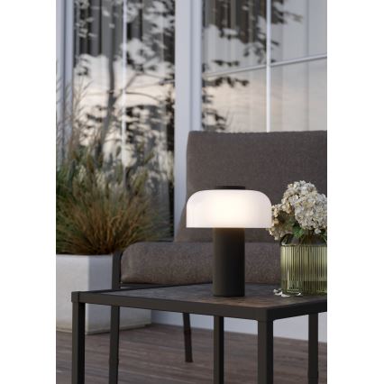 Eglo - Lámpara de exterior LED táctil regulable LED/2,25W/5V 2400-4000K 5200 mAh IP44 negro/blanco