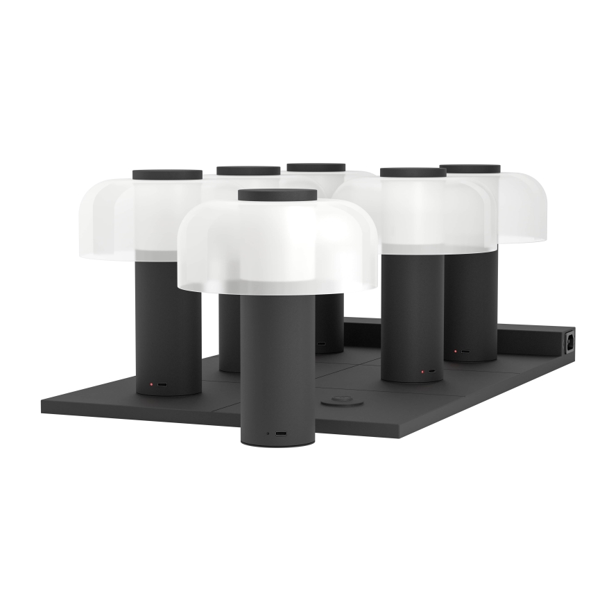 Eglo - Lámpara de exterior LED táctil regulable LED/2,25W/5V 2400-4000K 5200 mAh IP44 negro/blanco