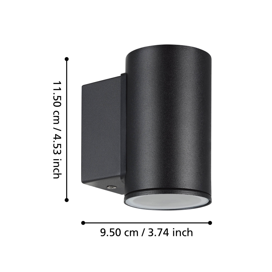 Eglo - Aplique LED para exterior 1xGU10/2,8W/230V IP44