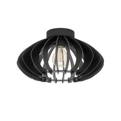 Eglo - Plafón 1xE27/40W/230V diá. 38 cm negro