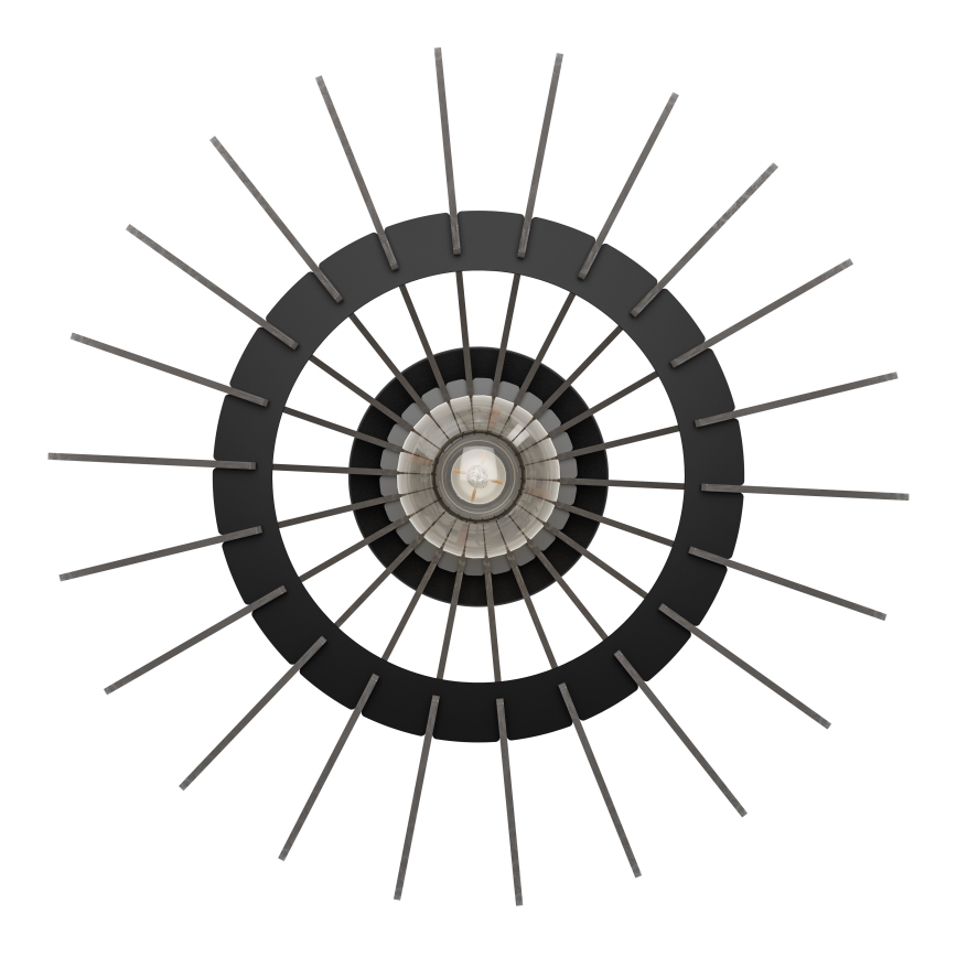 Eglo - Plafón 1xE27/40W/230V diá. 38 cm negro