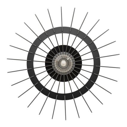 Eglo - Plafón 1xE27/40W/230V diá. 45 cm negro