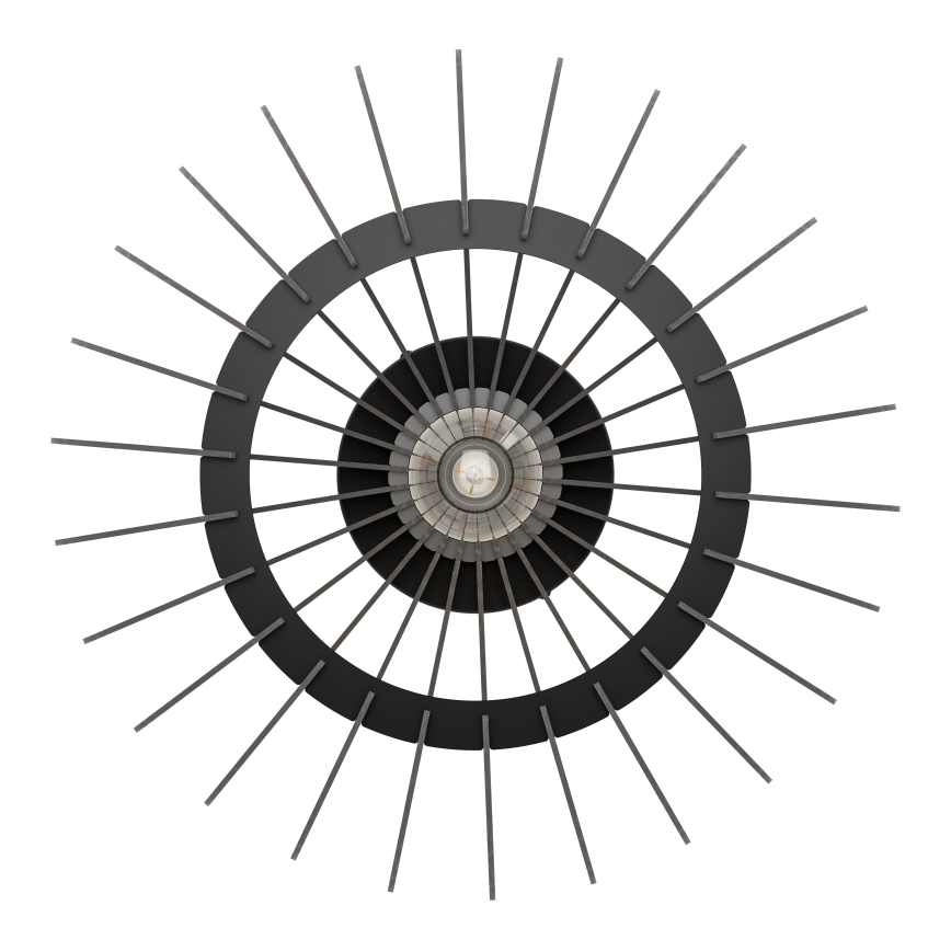 Eglo - Plafón 1xE27/40W/230V diá. 45 cm negro