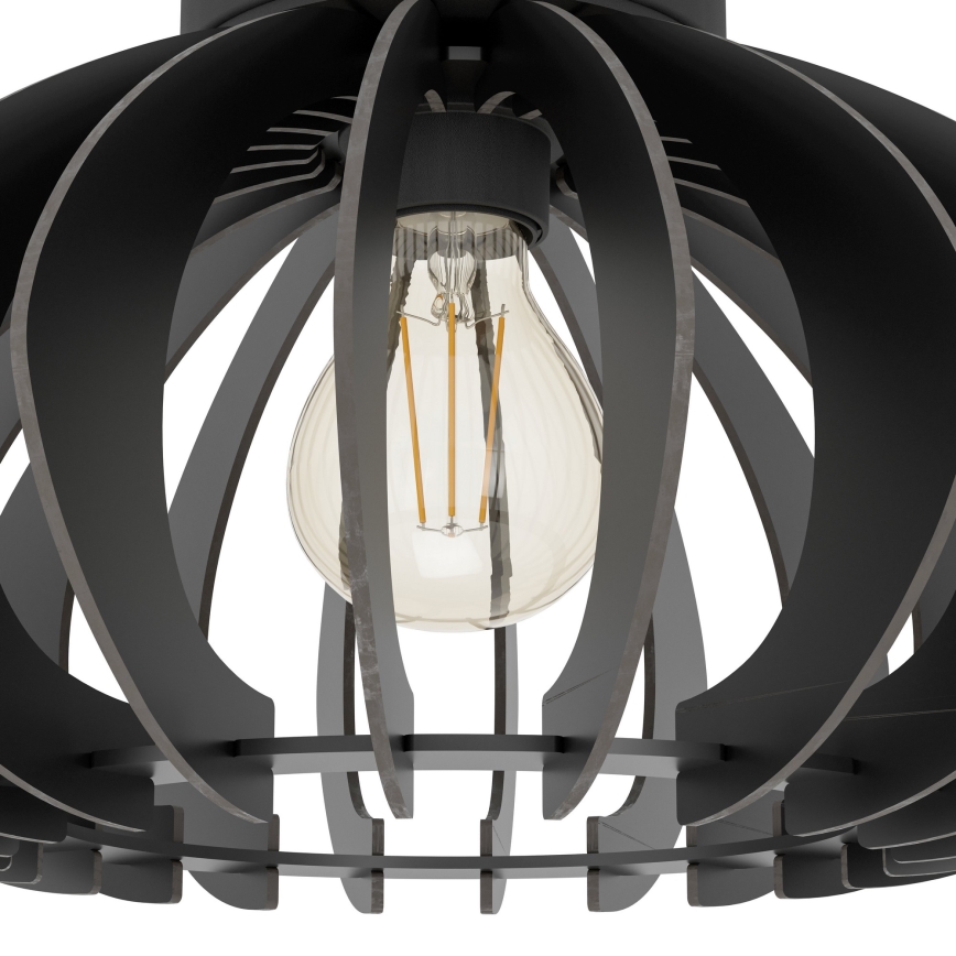 Eglo - Plafón 1xE27/40W/230V diá. 45 cm negro