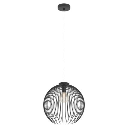 Eglo - Lámpara colgante 1xE27/40W/230V negro