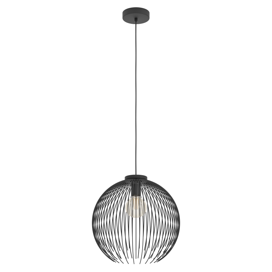 Eglo - Lámpara colgante 1xE27/40W/230V negro