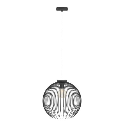 Eglo - Lámpara colgante 1xE27/40W/230V negro