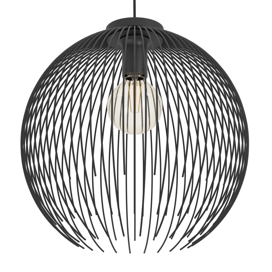 Eglo - Lámpara colgante 1xE27/40W/230V negro